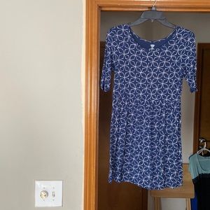 Old navy, navy kids dress with white star design,